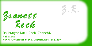 zsanett reck business card